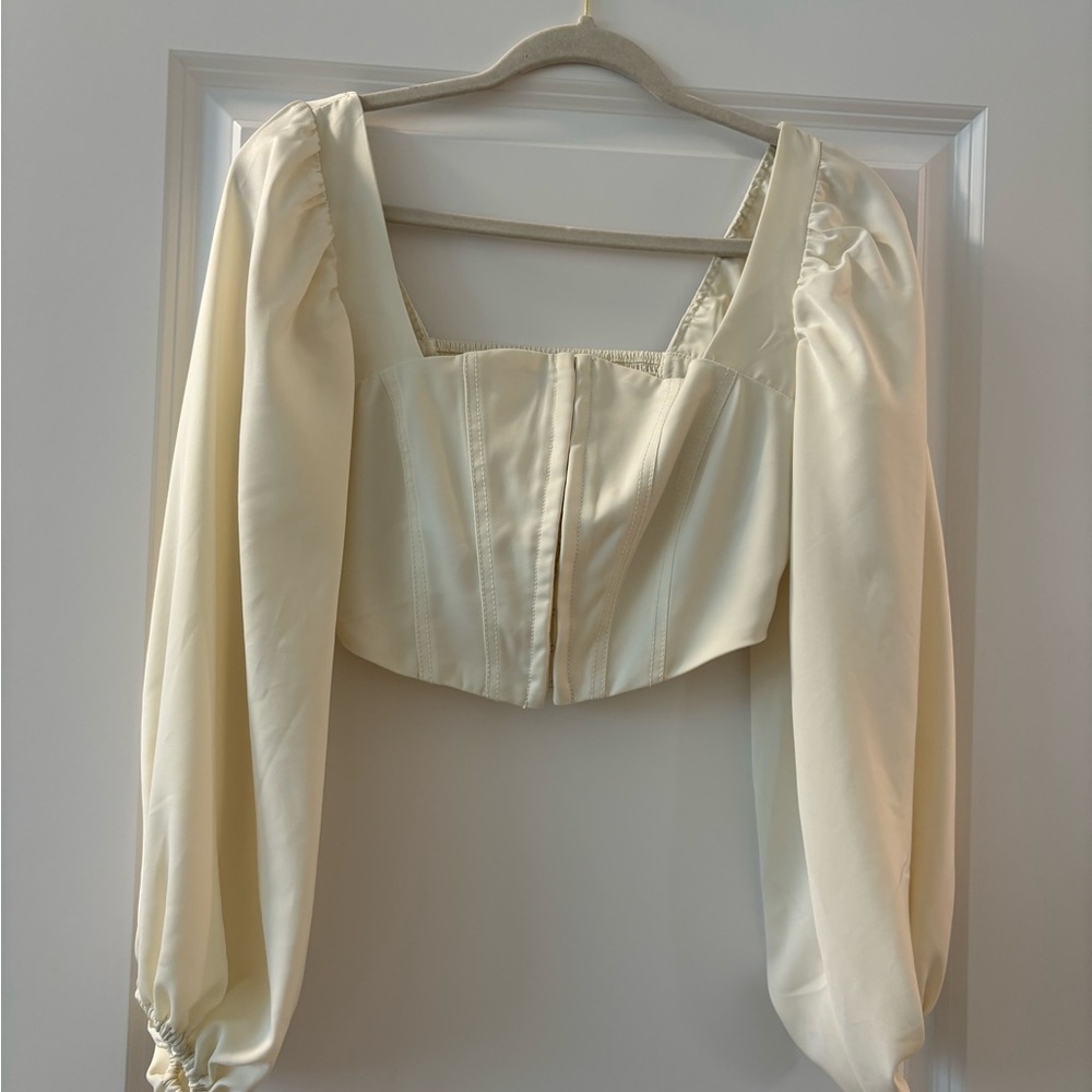 Urban Outfiters Cream Women's Top